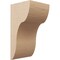 Ekena Millwork 12"W x 12"D x 24"H Wide Carmel Rough Cedar Woodgrain TimberThane Corbel, Primed Tan CORUR12X12X24CARRCPR - alternate 1